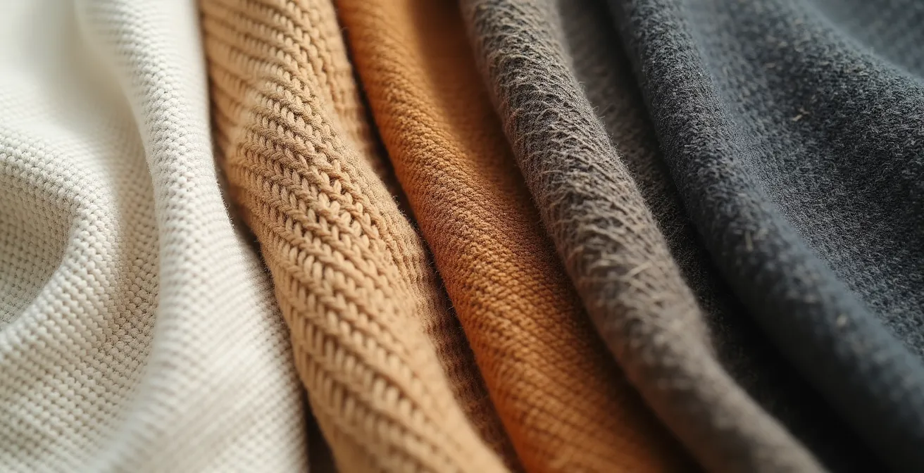 Harmonische Farbpalette mit deutschen nachhaltigen Mode-Basics für alle vier Jahreszeiten