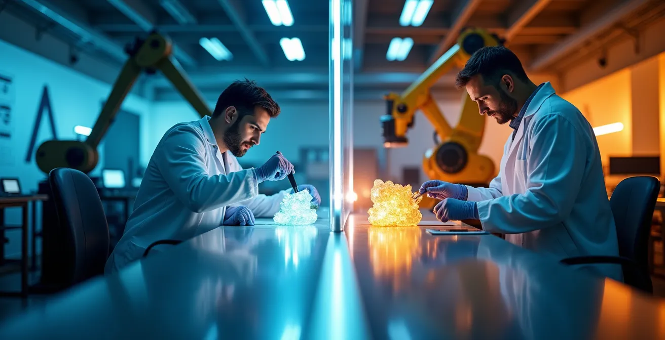 Innovationsprozess von der Laborbank zur Produktionshalle