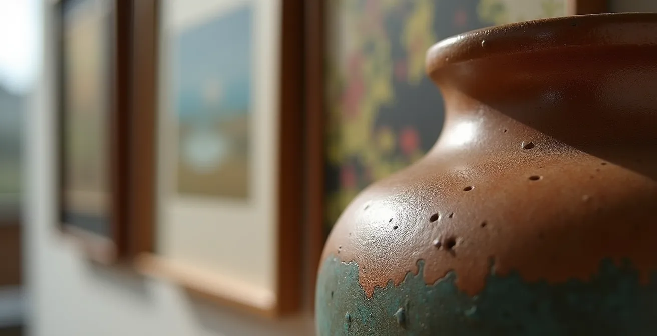 Persönlich kuratierte Kunstsammlung im Wohnbereich mit verschiedenen Stilen und Epochen